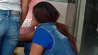 Two Juicy Asses Caught Spying in Strawberry Center!