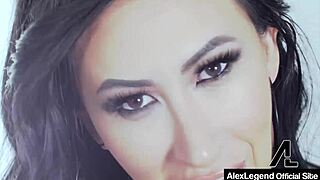 yo check seductive lily lane's big natural tits n pussy gaping on alex legend's monster cock in fishnets n heels