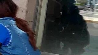 Two Juicy Asses Caught Spying in Strawberry Center!