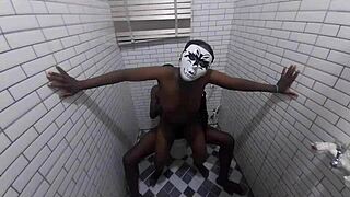 Pounding Ebony BBW Lady Banks' Massive Booty in Bathroom