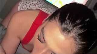 petite delilah dagger rides best friend's boyfriend in doggystyle and cowgirl