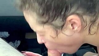 i love watching this pretty hooker take cum in mouth after car fuck 💦🍆😍