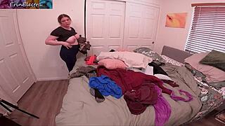 Chubby Blonde Stepmom Gets Creampied by Stepson POV
