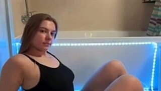 stepbro ignores computer while i finger my fat teen pussy to horny orgasm