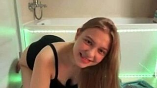 stepbro ignores computer while i finger my fat teen pussy to horny orgasm