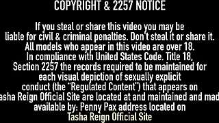 tasha reign and busty milf lick big pussy lips in wet lesbian kiss fest