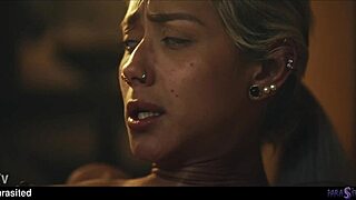 girl fucks step sis mind with dirty lesbian scissoring squirting face sitting trailer