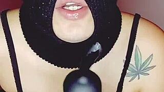 Beautiful Colombian Bluee Flashes Tits and Squirts in Homemade Vid