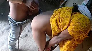 Driver pounds indian bhabhi in rough sex session