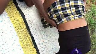 Ebony Cheerleader Shares Her Passionate Energy