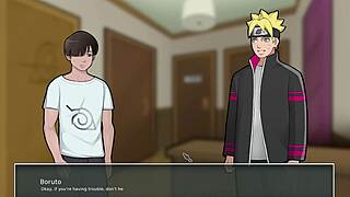 konoha milfs spy on himawari's steamy shower scene