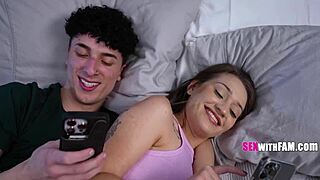 step sis discovers stepbro's massive cock instinct proved right