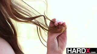 Petite redhead: can this huge cock split my tight pussy wide open?