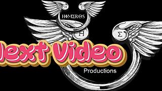 Brazilian blonde bombshell flashes big tits while masturbating to orgasm