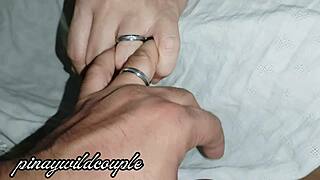 aunty no panty outside hairy pussy milf bent over doggystyle homemade riding