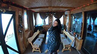 whoa elegant fur slut pounded on table drenched in double cumshots