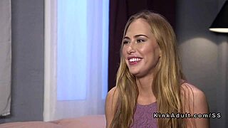 Brunette Bound Bedroom Flogged Hard Then Anal Fucked Rough!