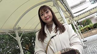 imagine cheating with this young japanese wife's huge tits?