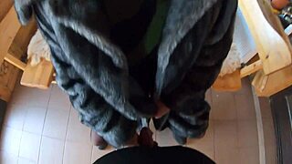 whoa elegant fur slut pounded on table drenched in double cumshots