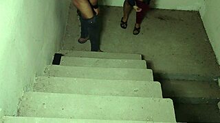 stepbro i can't resist fucking your big tits on stairs