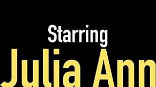 Wanna see hot busty milf Julia Ann masturbate at the office?