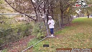 shy lil student tourist tryna do some outdoor stuff with this german pickup dude huh?