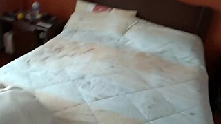 StepMom Undresses For Stepson's Cum In Hairy Pussy After Work!