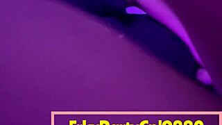 Whipped Cream Dripping from Nadia's Gaping Ebony Asshole After Anal!