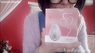 chantal explores her new sex toy leading to an intense squirting experience at home
