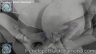 Penelope Black Diamond Anal Footing Vibrator Huge Orgasm