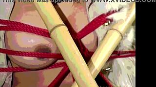 Tied-Up Cougar Maxine X Creams Cunt Intensely with Hitachi Wand