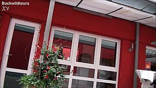 discover domenica's lounge in hamburg with this sexy german tourist!