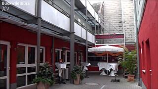 discover domenica's lounge in hamburg with this sexy german tourist!