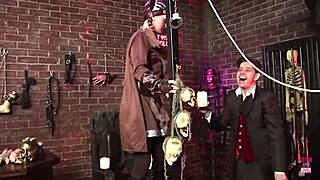 Brunette bombshell cums hard reverse cowgirl on monster cock!