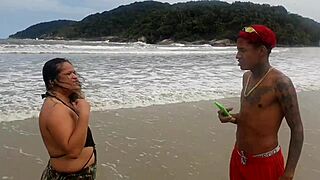 found this fat african bbw's big ass and pussy toy on the beach so i offered up mine right away