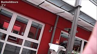 discover domenica's lounge in hamburg with this sexy german tourist!