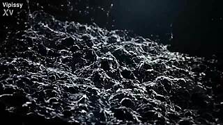 Blonde vs brunette in bathroom piss fuck squirting