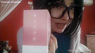 chantal explores her new sex toy leading to an intense squirting experience at home
