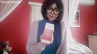 chantal explores her new sex toy leading to an intense squirting experience at home