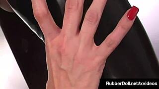 Rubberdoll chains slave diabolica for dildo domination stuffing