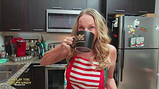 kymber leigh gives inappropriate stepfamily creampie with big tits and monster cock