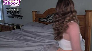 Babysitter Eva Nyx Teases with Deepthroat Cowgirl Till Creampie Fills Her Tight Teen Pussy