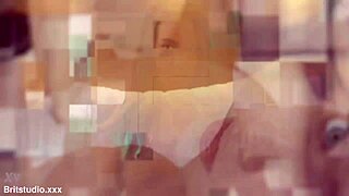 i'm doin this british teen's sloppy blowjob an tit wank so good