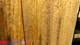 I'm spying on my curvy british neighbor's huge natural tits while she fingers to orgasm