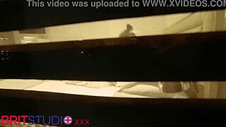 I'm spying on my curvy british neighbor's huge natural tits while she fingers to orgasm
