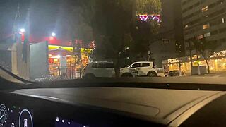 hubby takes slutty wife to fuck stranger right on the street