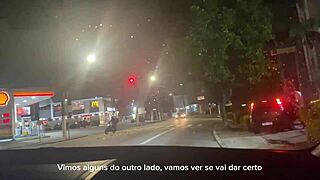 hubby takes slutty wife to fuck stranger right on the street