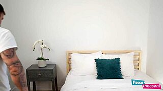 trainer chokes and pounds cute ebony tattooed teen's tight pussy rough