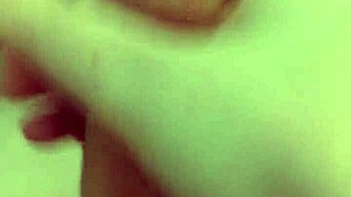 guy chills naked stroking his monster cock