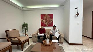 hot colombian milf boss silvana lee seduces muscular soldier employee for huge cock ride